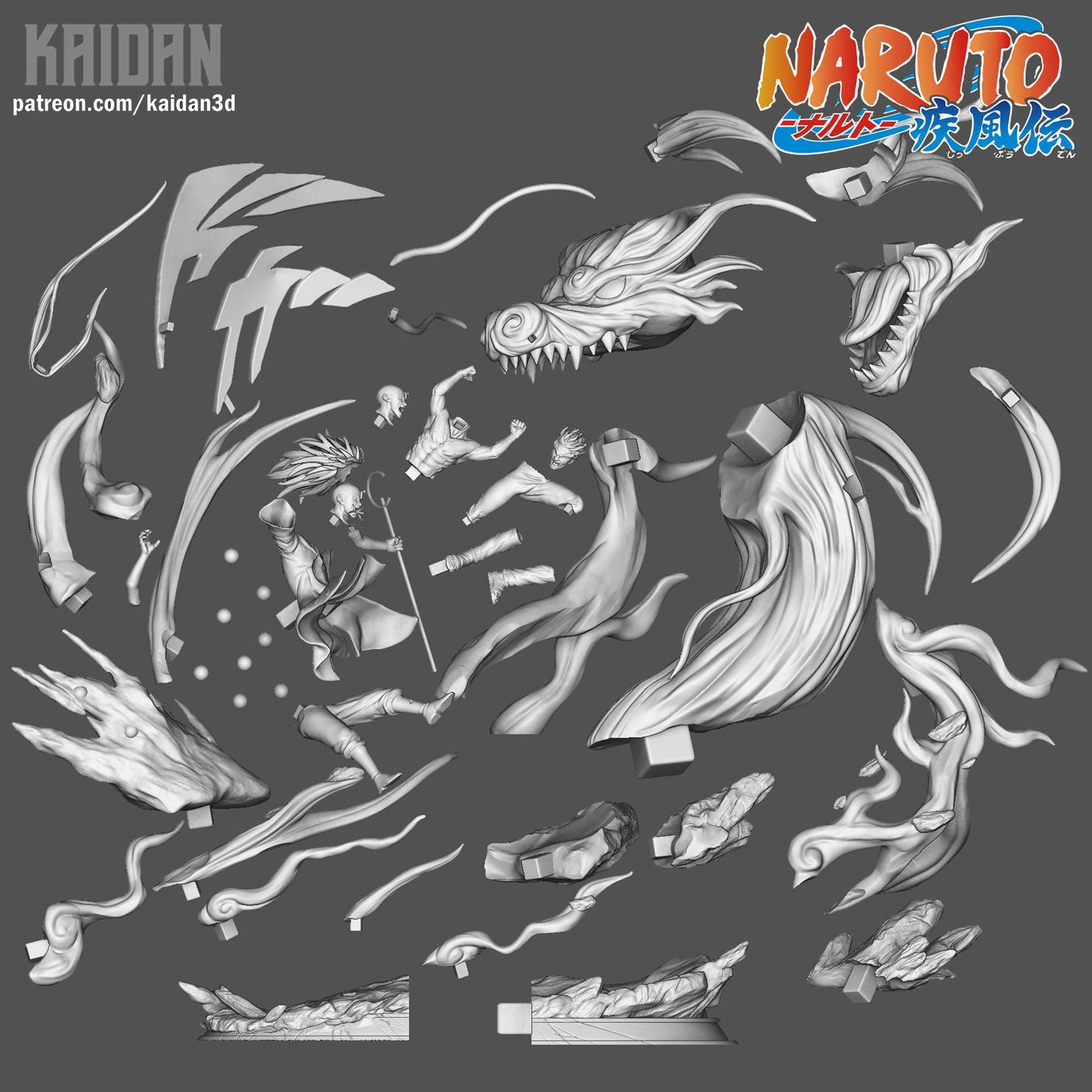 Flames of Youth Against a God of Battle | Shinobi | Handcrafted Figure