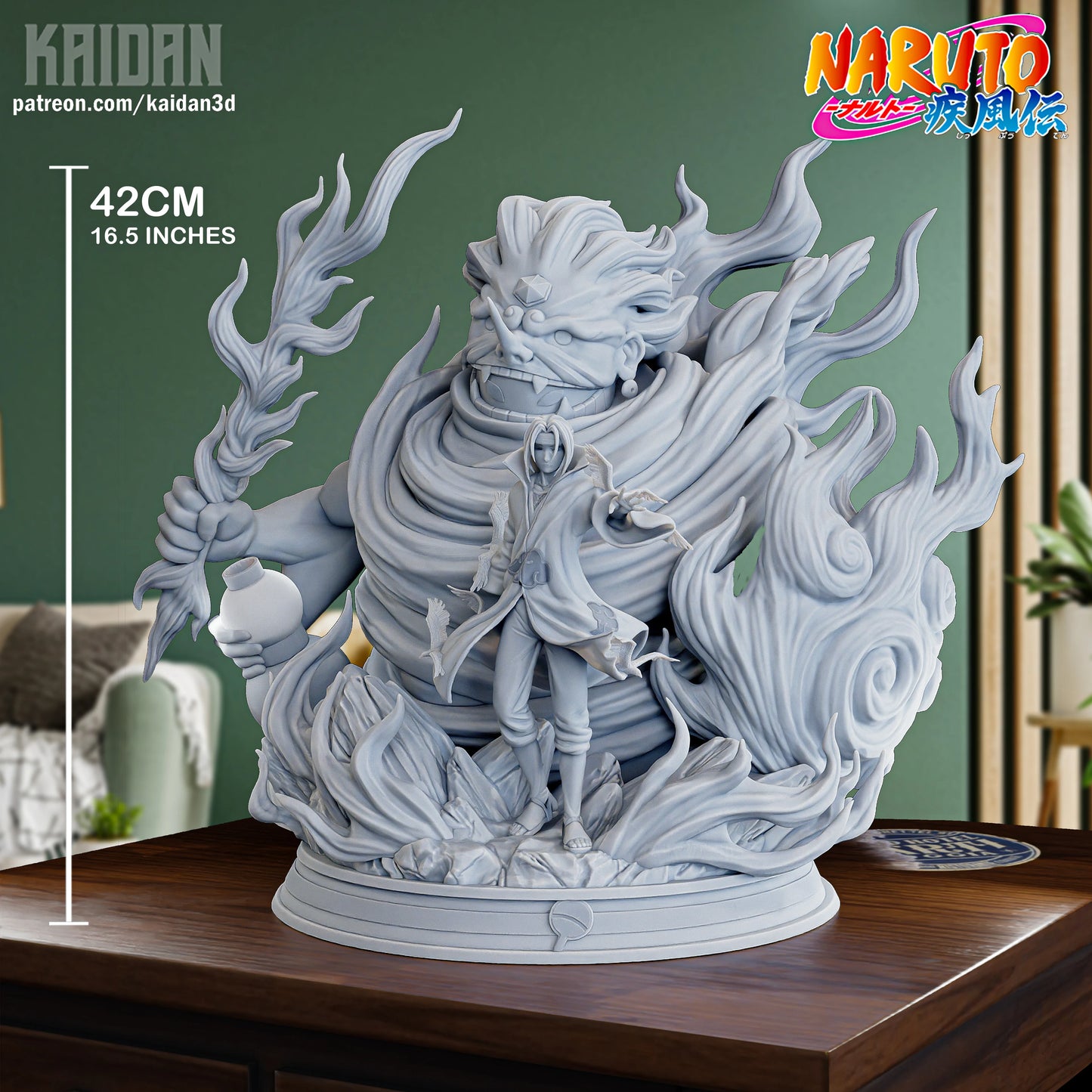 Divine Shield of the Cursed Eyes | Shinobi | Handcrafted Figure