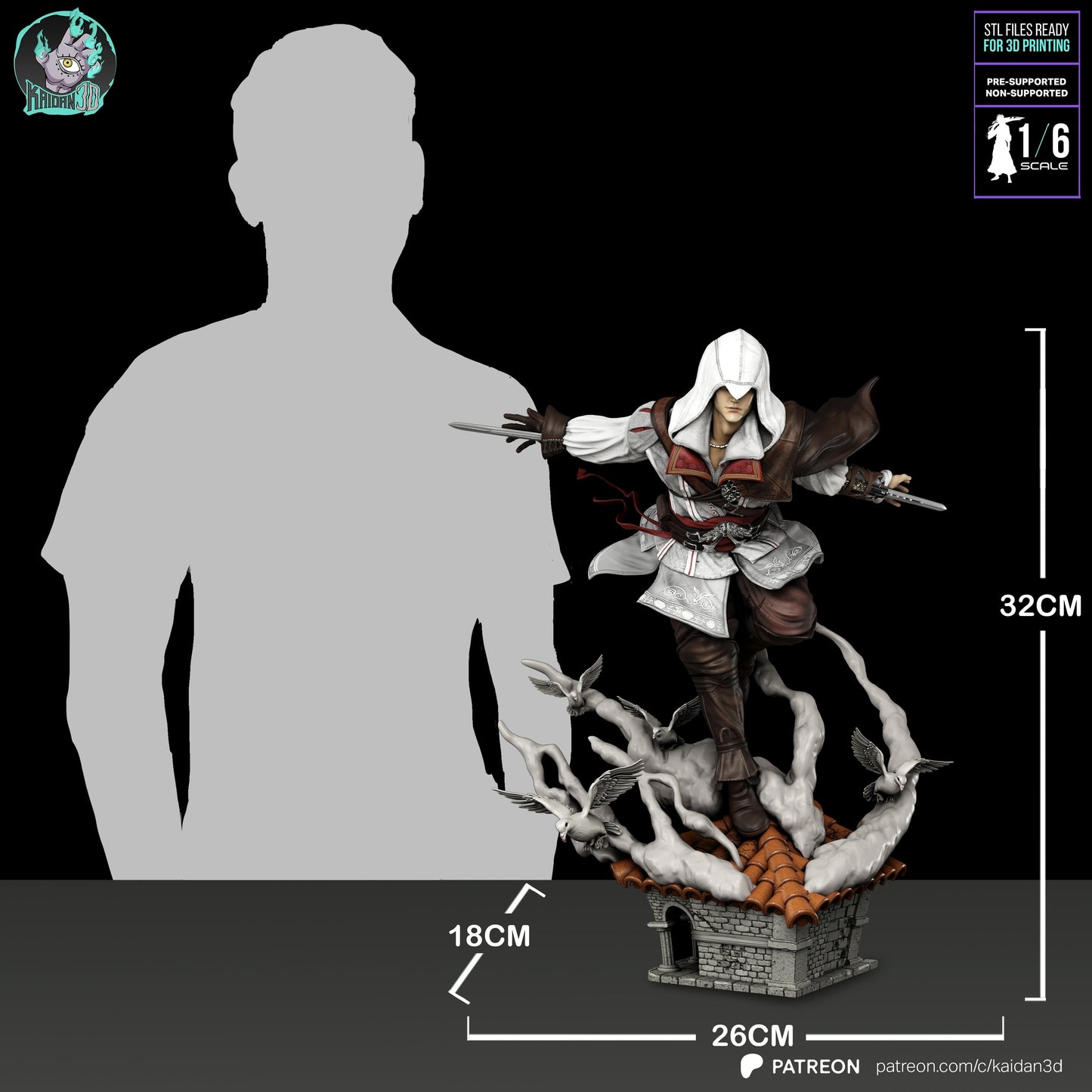 Ezio Auditore | Assassin's Creed | Handcrafted Figure
