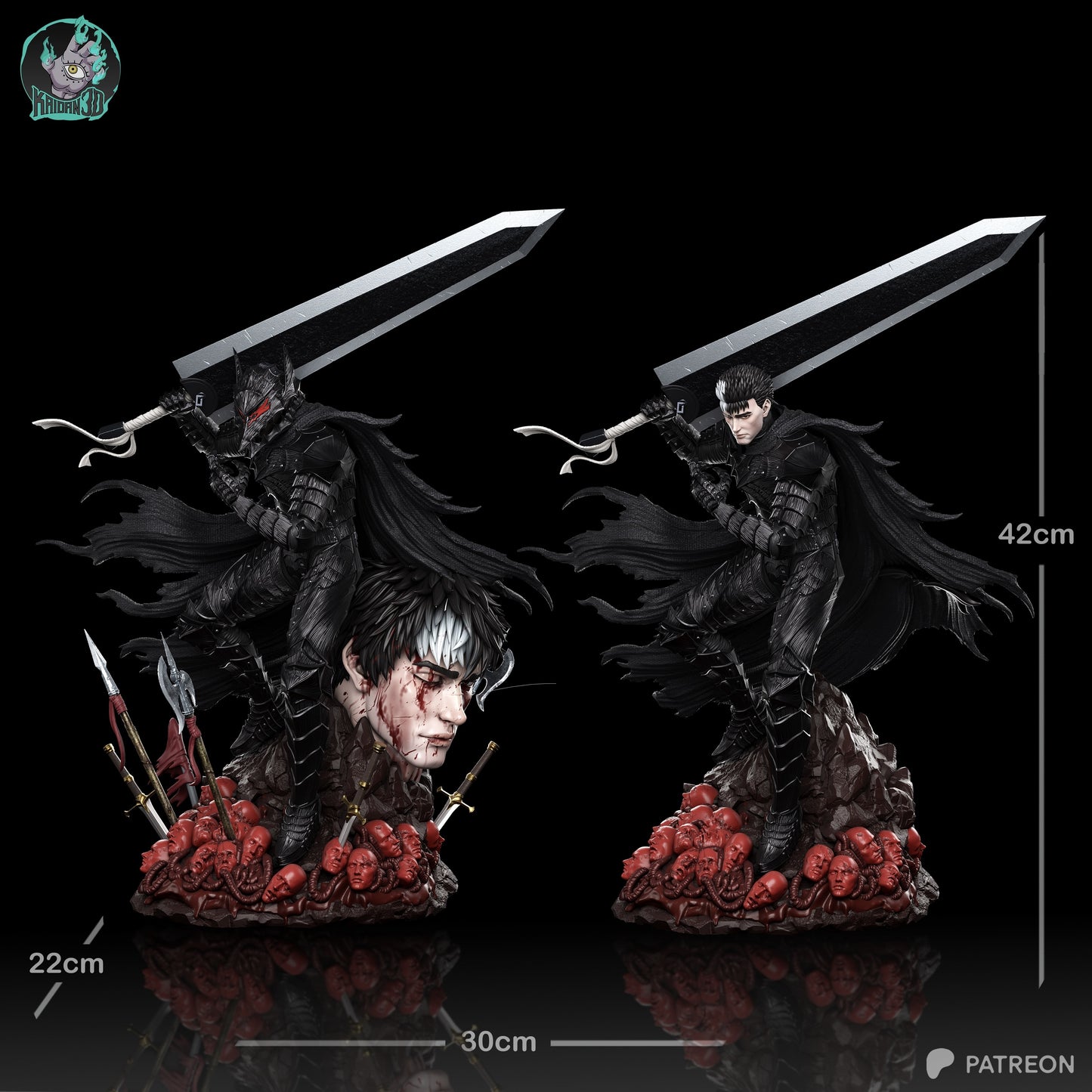 Guts Berserker Armor | Berserk | Handcrafted Figure