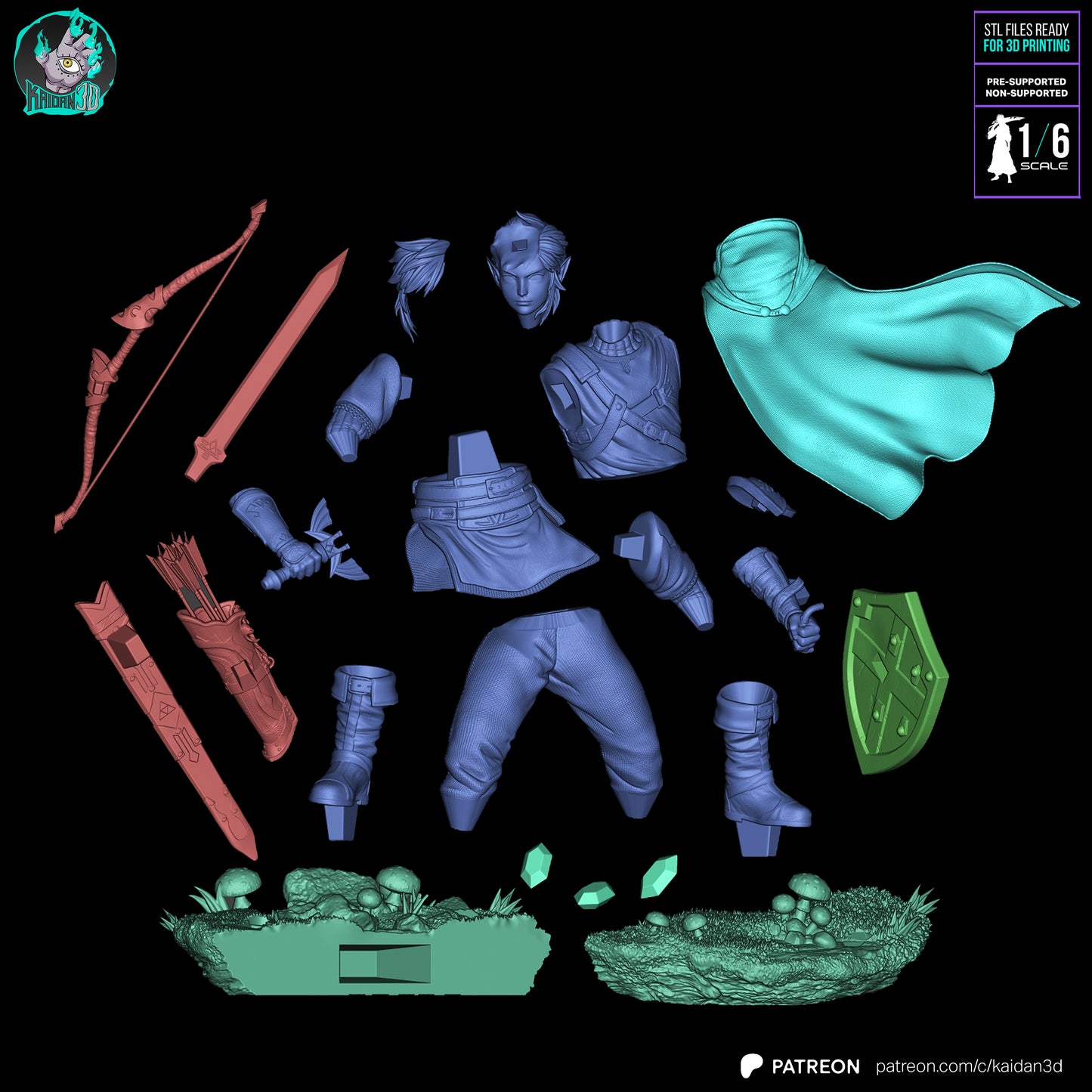 Fantasy Elf Hero | Handcrafted Figure