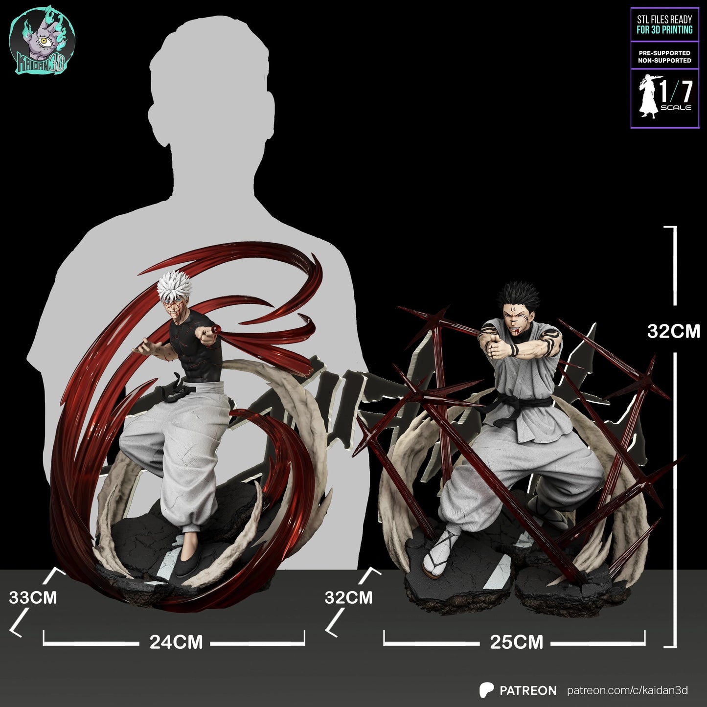 Satoru Gojo Toji's Outfit | Jujutsu Kaisen | Handcrafted Figure