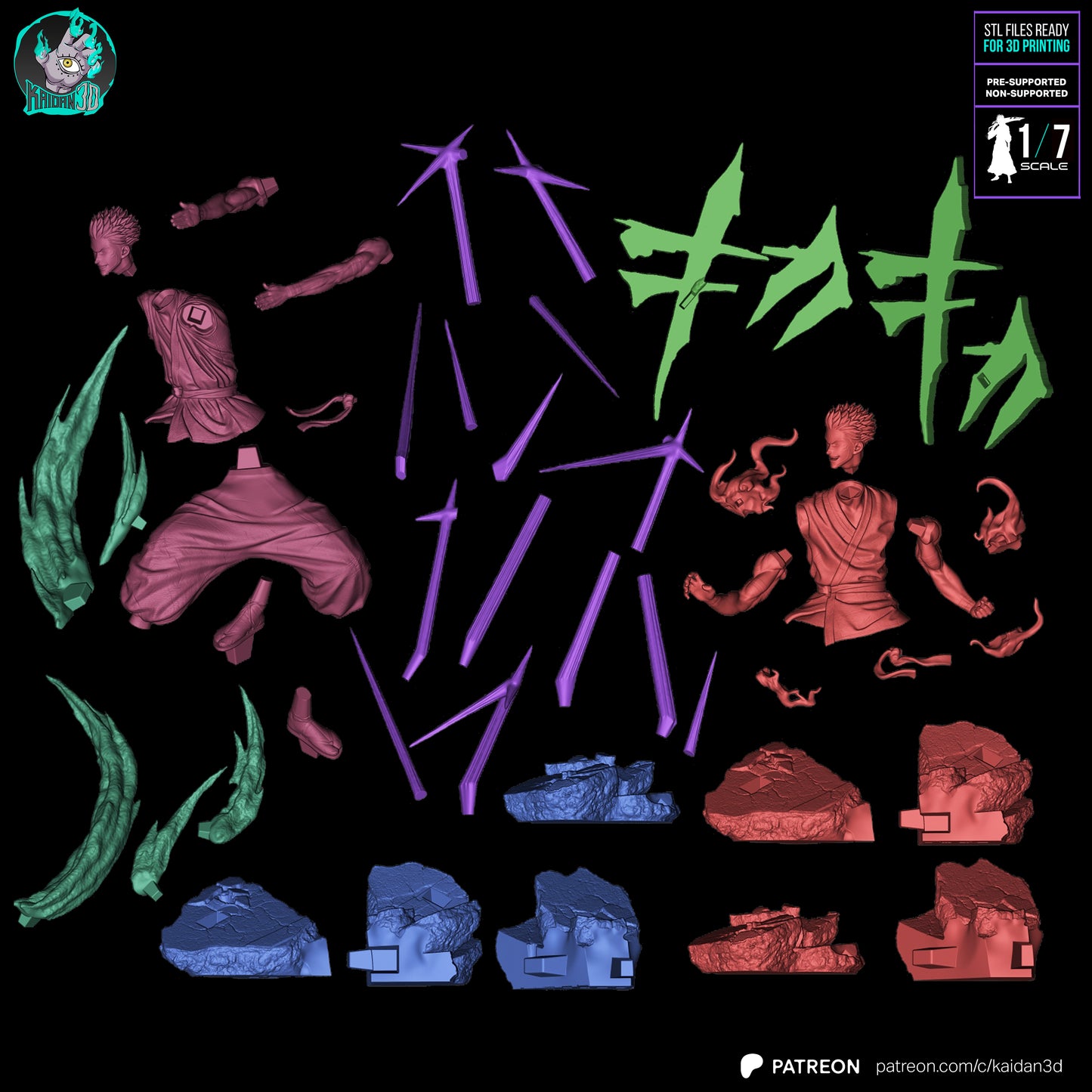 Sukuna Megumi's | Jujutsu Kaisen | Handcrafted Figure