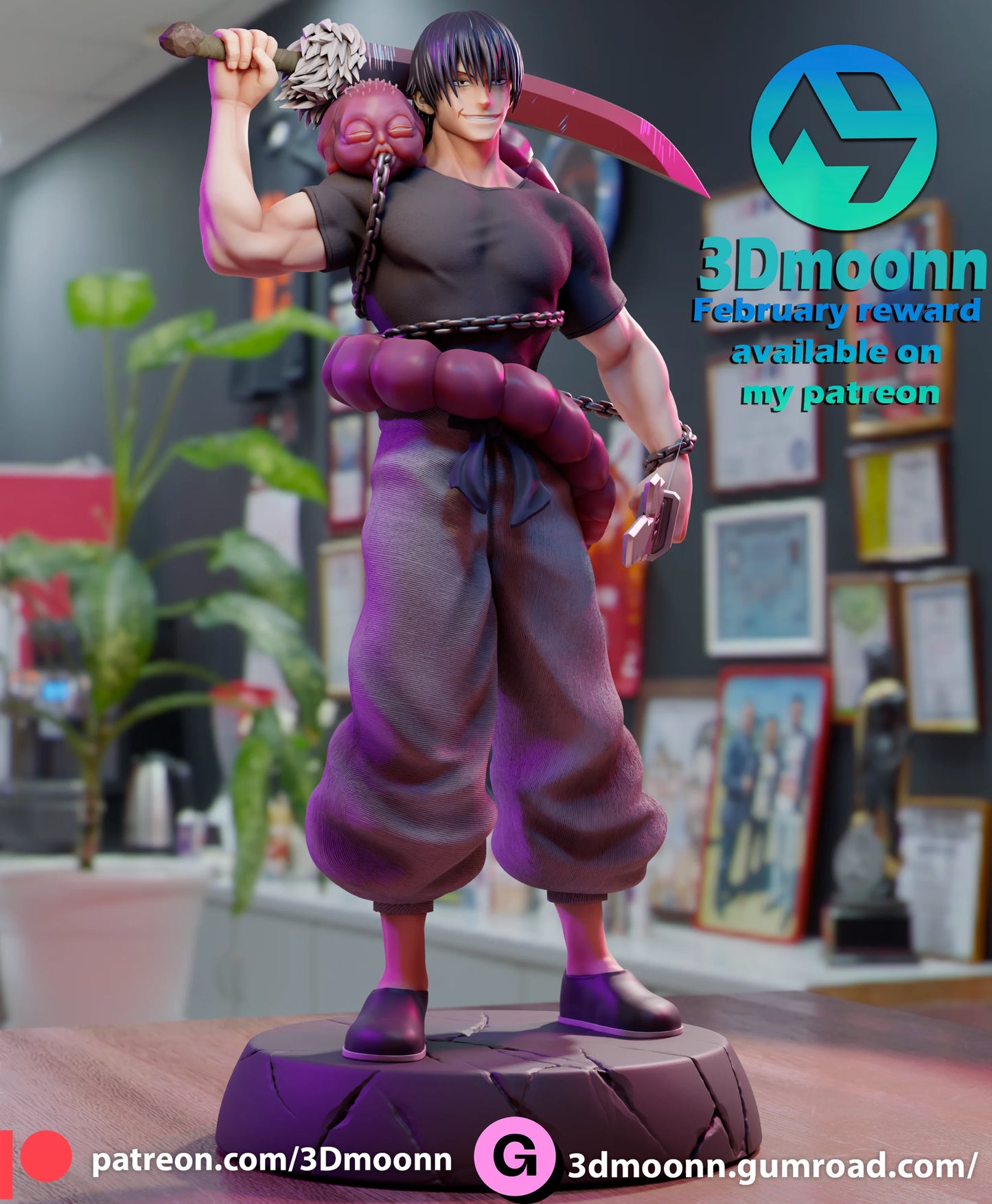 Toji Zenin | Jujutsu Kaisen | Handcrafted Figure