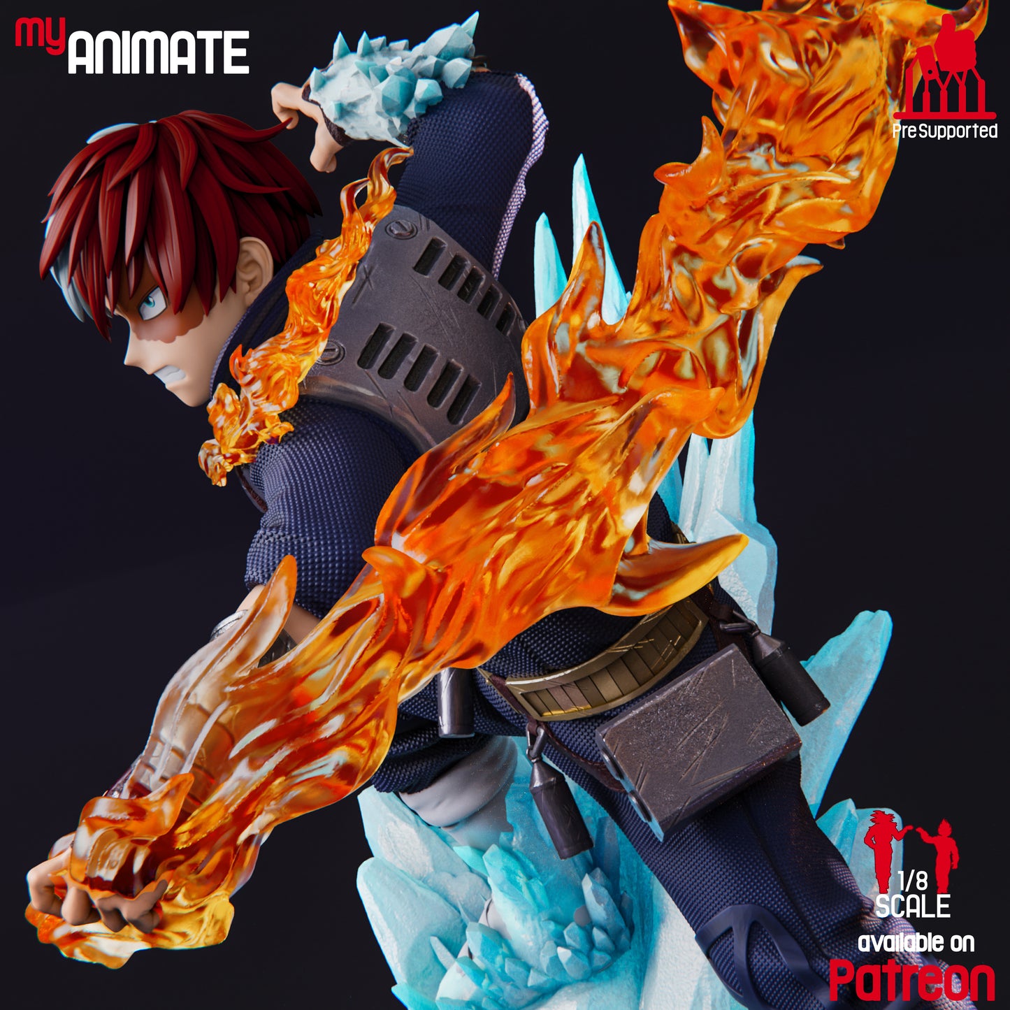Shoto Todoroki | My Hero Academia | Handcrafted Figure