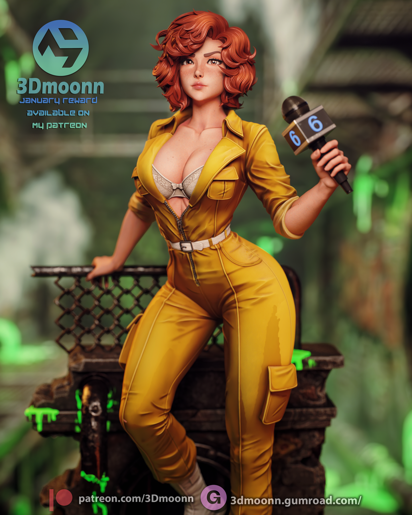 April O'Neil | Teenage Mutant Ninja Turtles | Handcrafted Figure