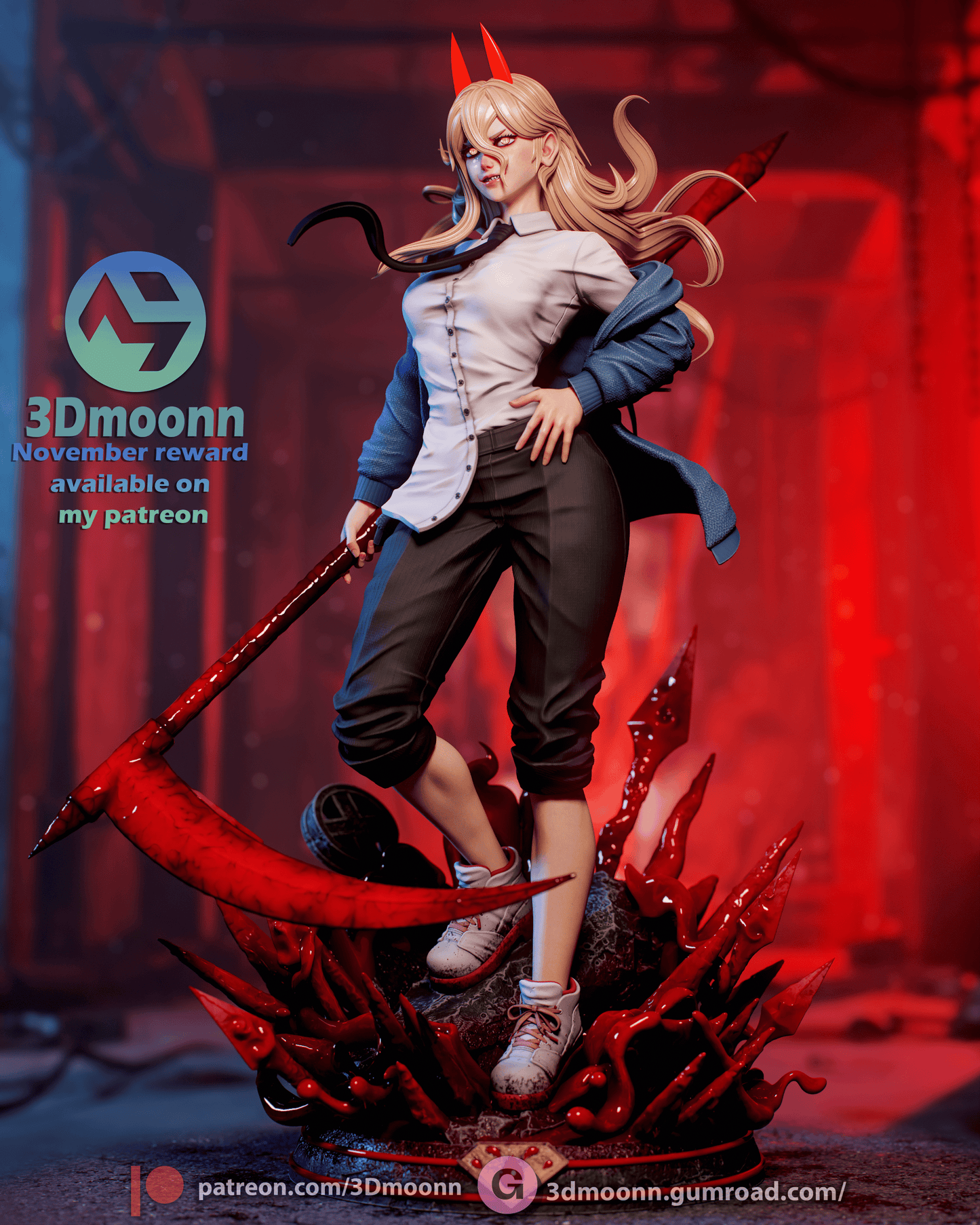 The Blood Fiend Queen | Chainsaw | Handcrafted Figure