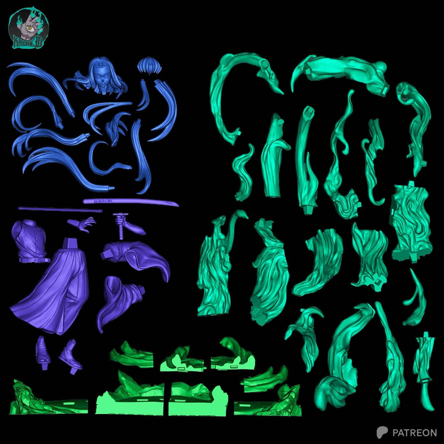Mist Blade Warrior | Handcrafted Figure