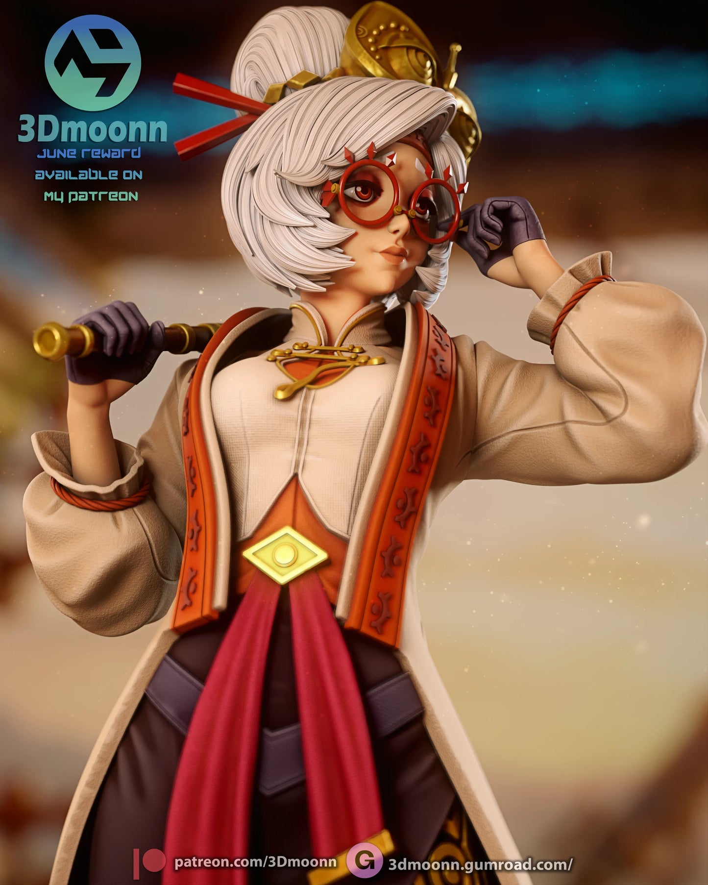 Ancient Sheikah Scientist | Handcrafted Figure