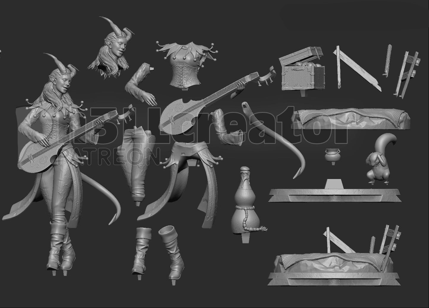 Alfira | Baldur's Gate 3 | Handcrafted Figure