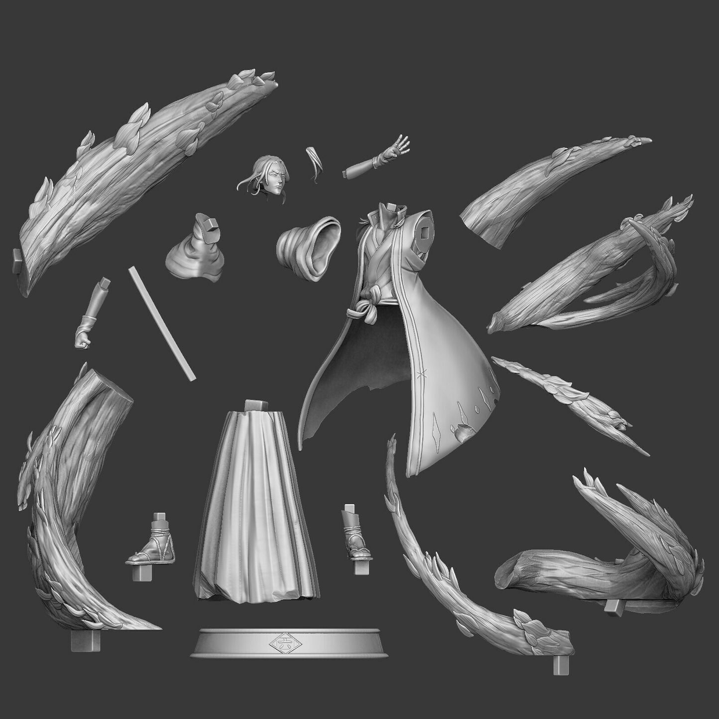 Byakuya Kuchiki | Bleach | Handcrafted Figure