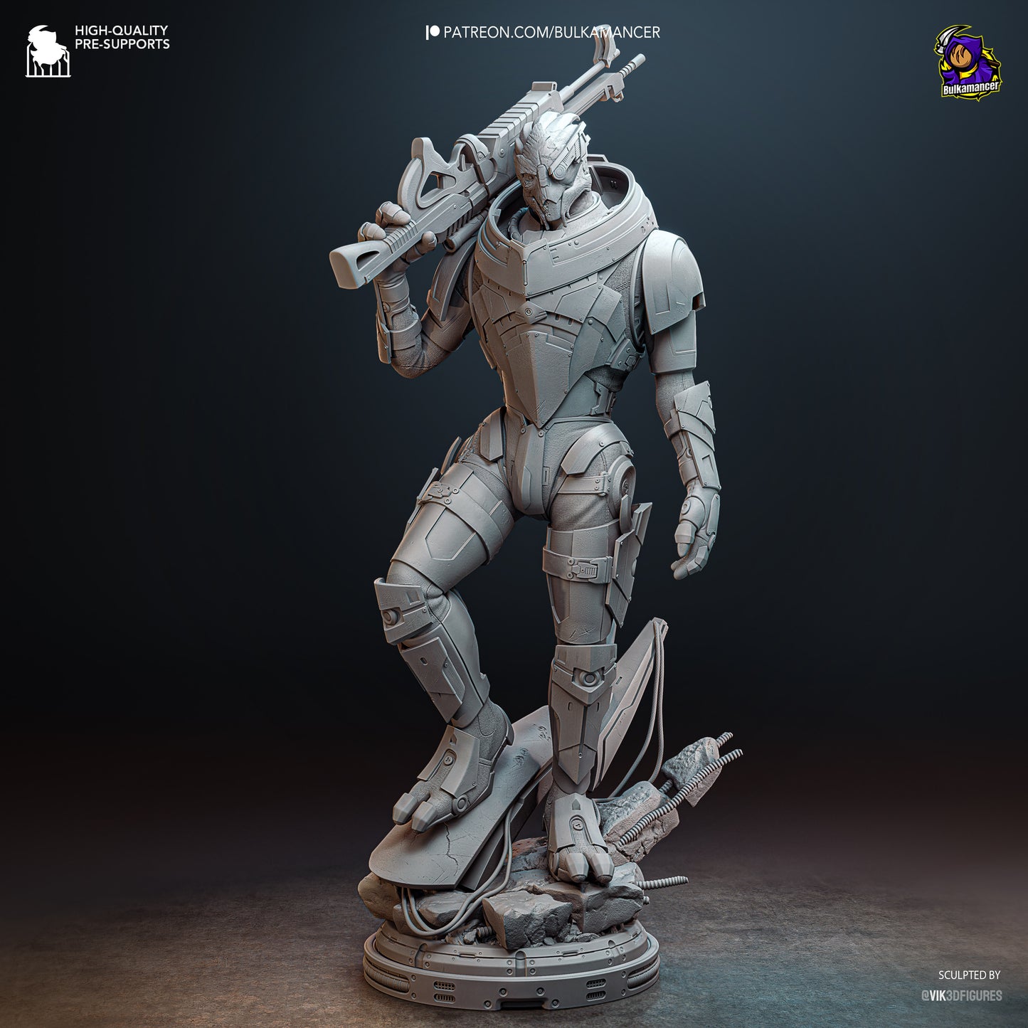 Garrus | Mass Effect | Handcrafted Figure