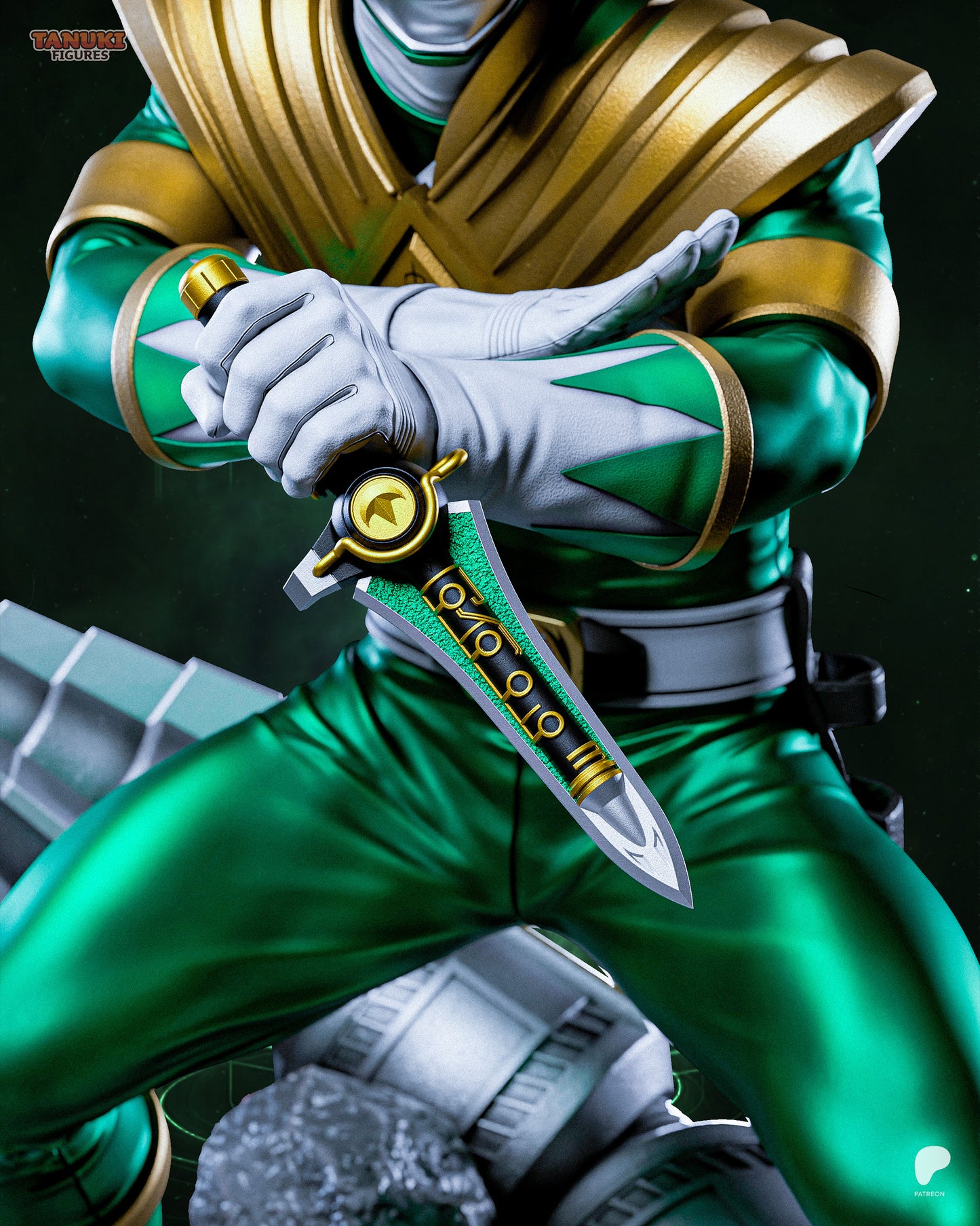 Green Ranger | Power Rangers | Handcrafted Figure