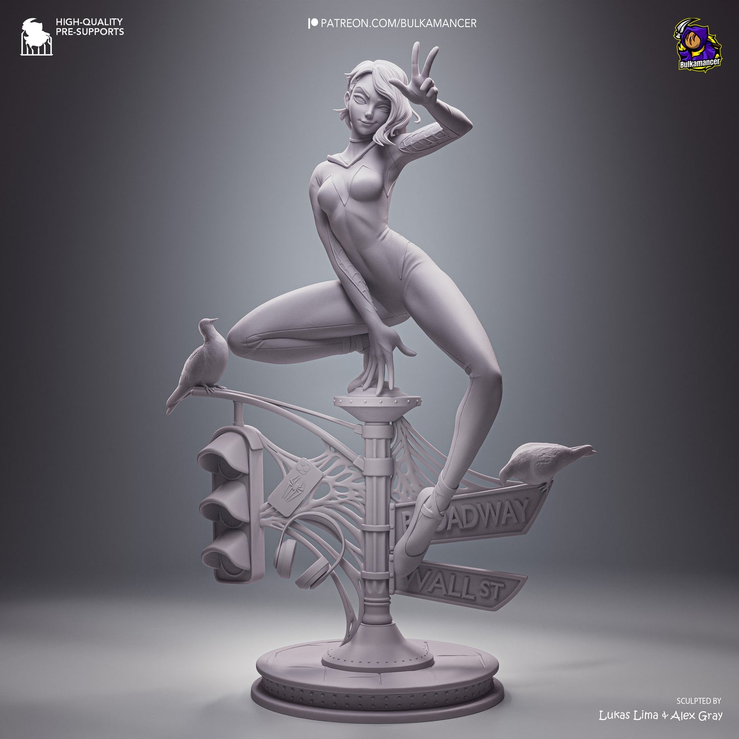 White Spider Heroine | Handcrafted Figure