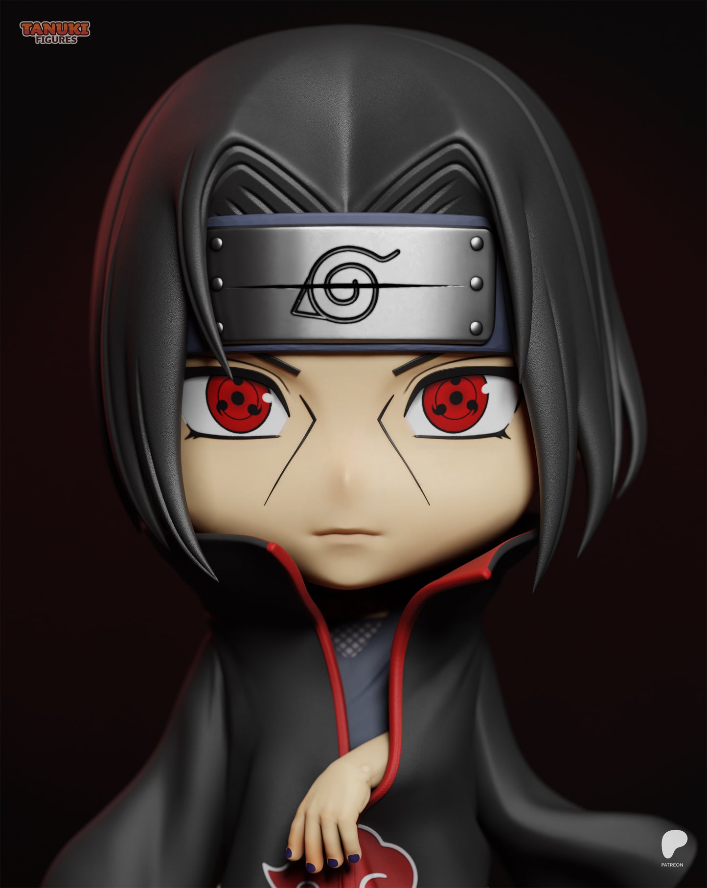 Chibi Black Raven | Shinobi | Handcrafted Figure