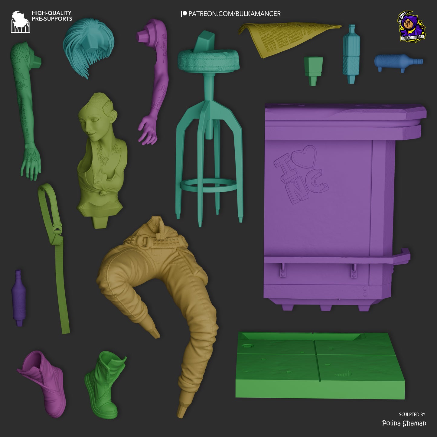 Judy | Cyberpunk 2077 | Handcrafted Figure