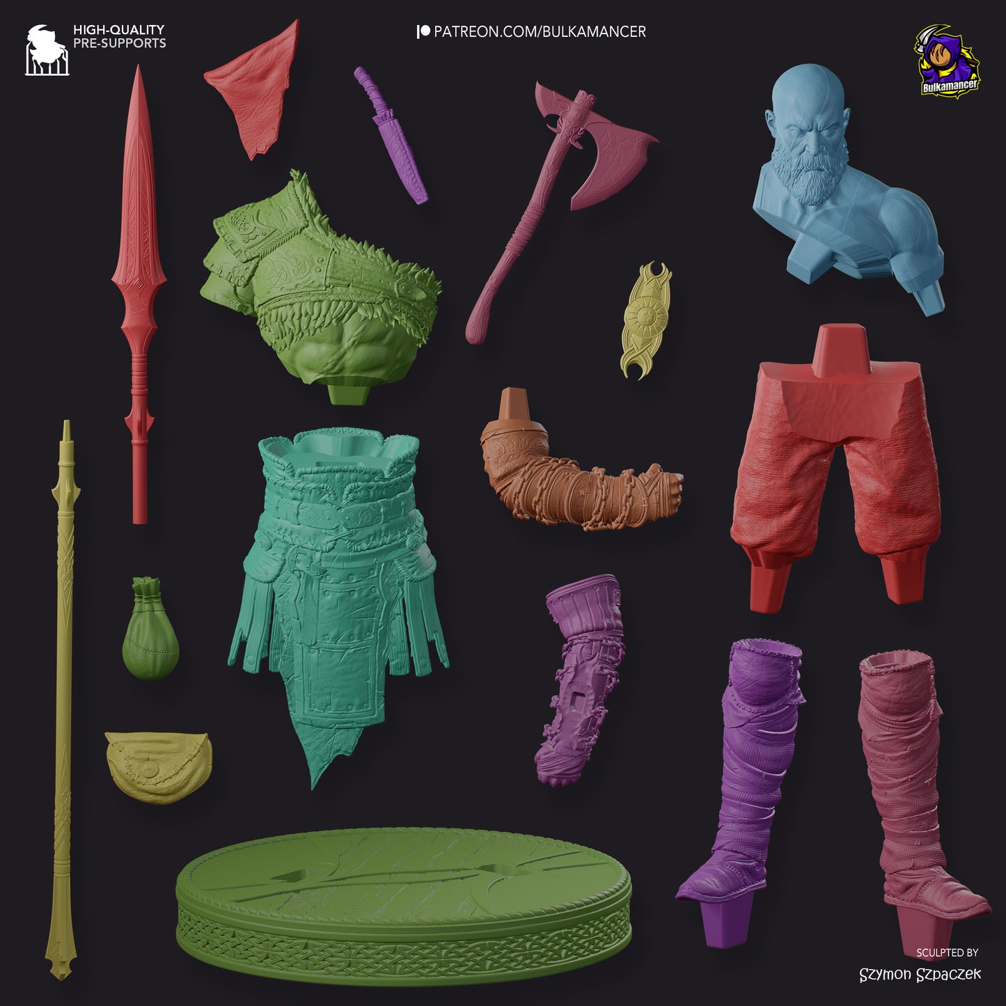 Kratos | God of War | Handcrafted Figure