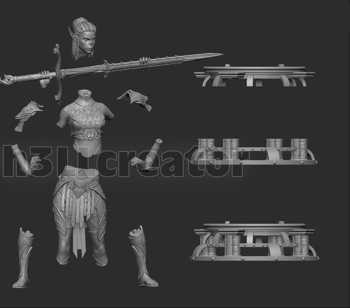 Lae’zel | Baldur's Gate 3 | Handcrafted Figure