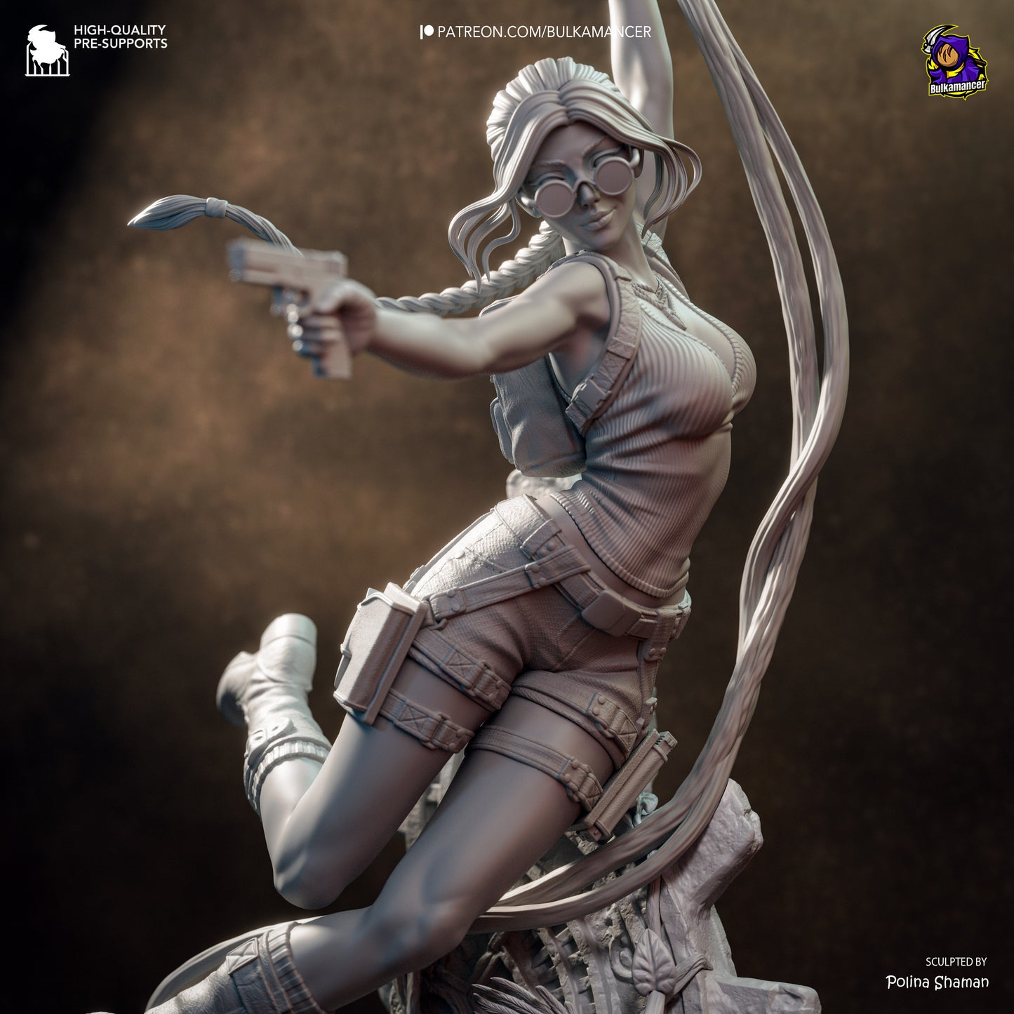 Lara Croft | Fan art version | Handcrafted Figure