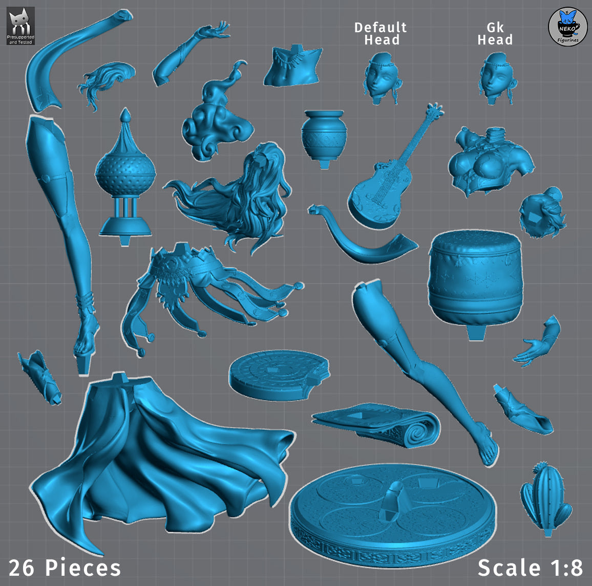 Azure Dancer | Handcrafted Figure
