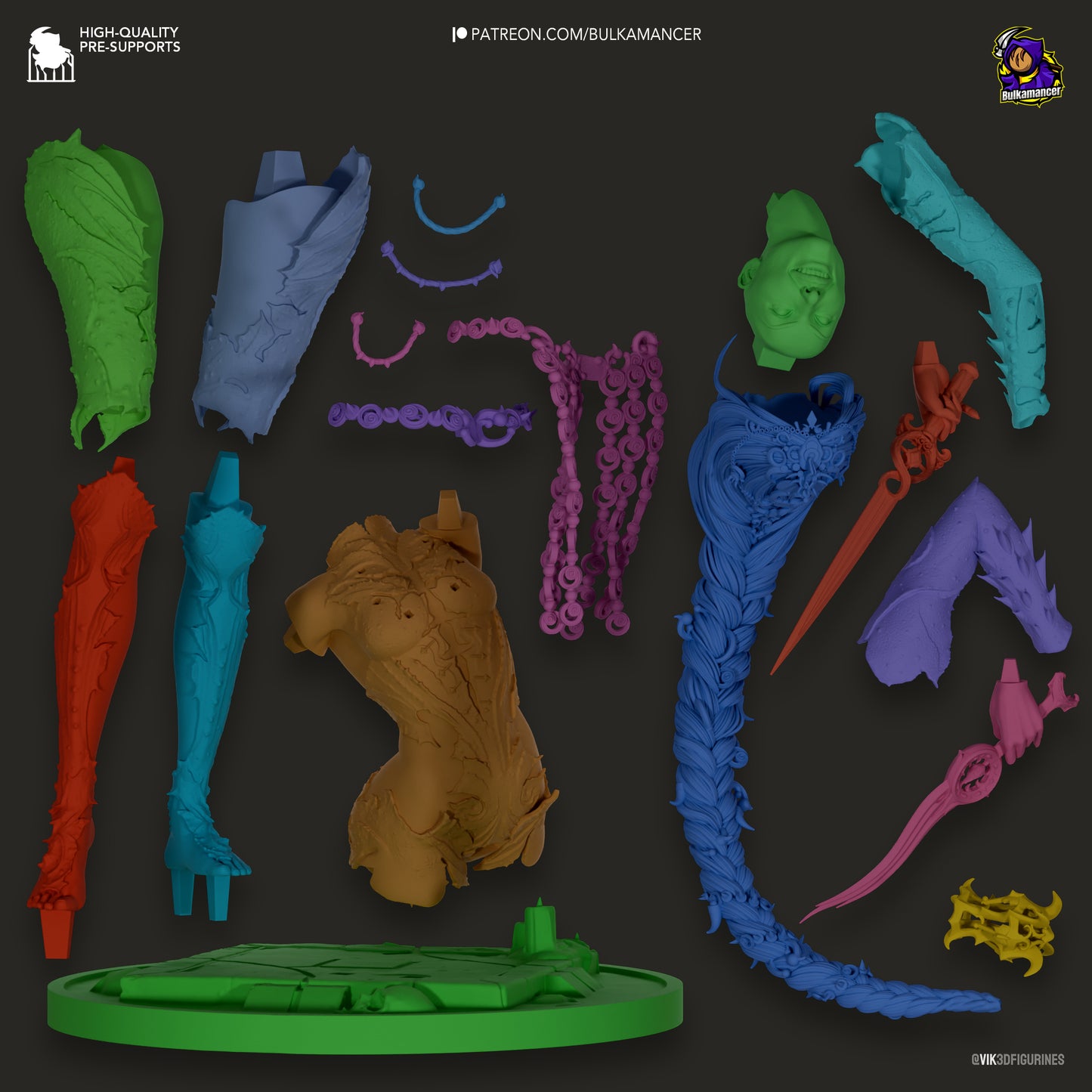 Orin the Red | Baldur's Gate 3 | Handcrafted Figure