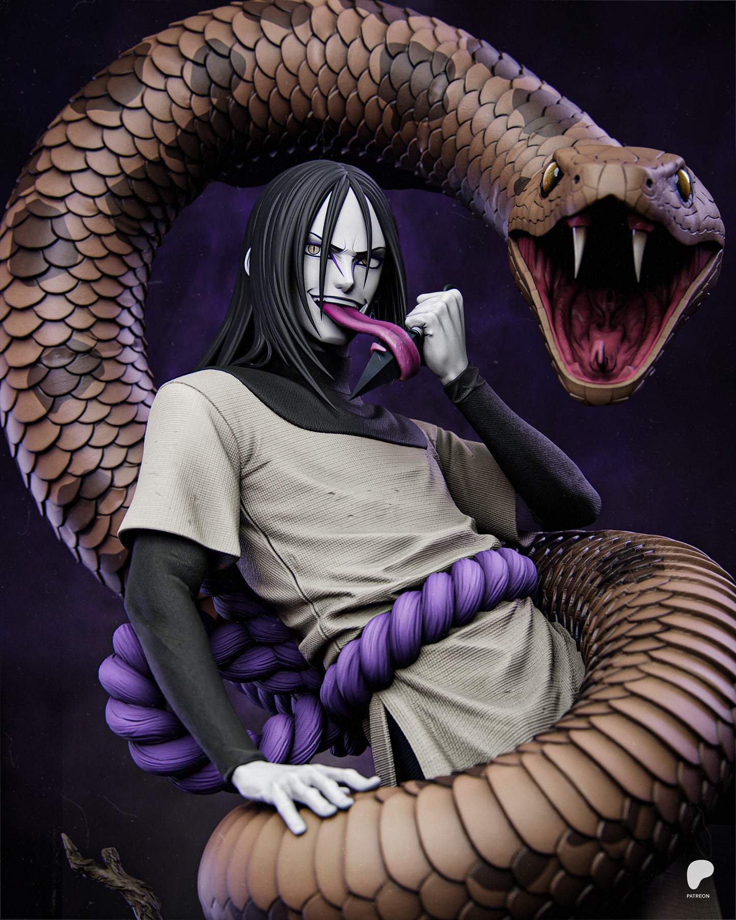 White Serpent | Shinobi | Handcrafted Figure