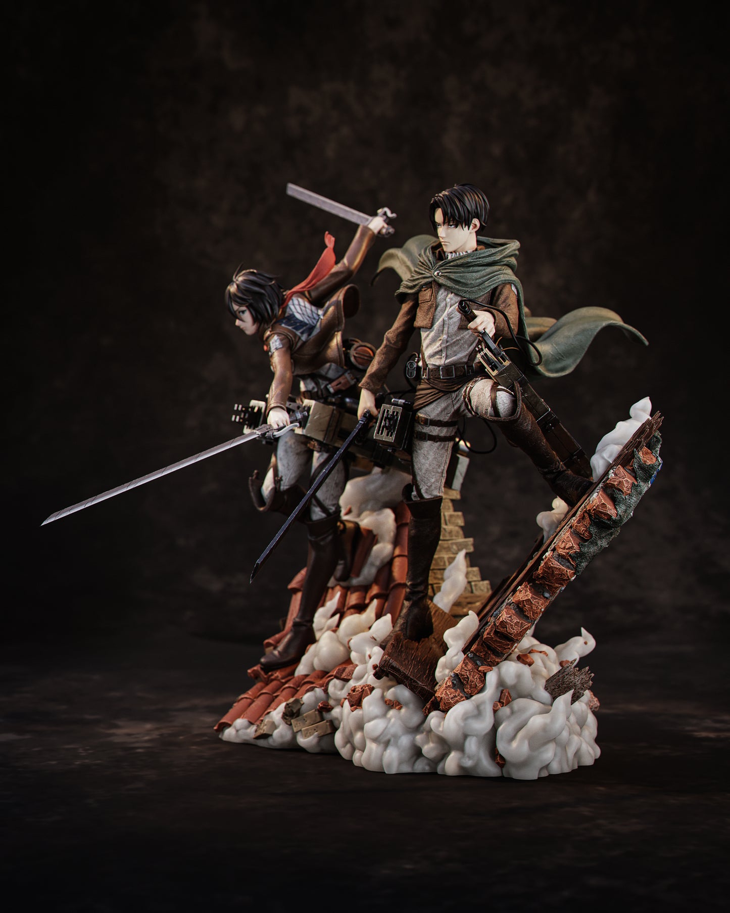 Mikasa and Levi | Attack on Titan | Handcrafted Figure