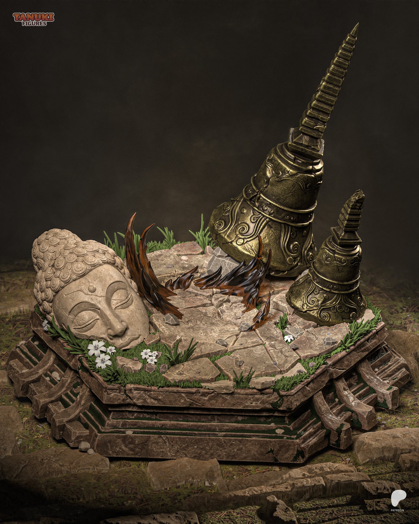 Scarred Muay King | Handcrafted Figure