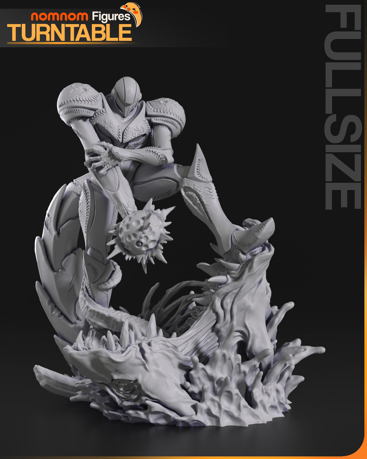 Dark Armored Hunter | Handcrafted Figure