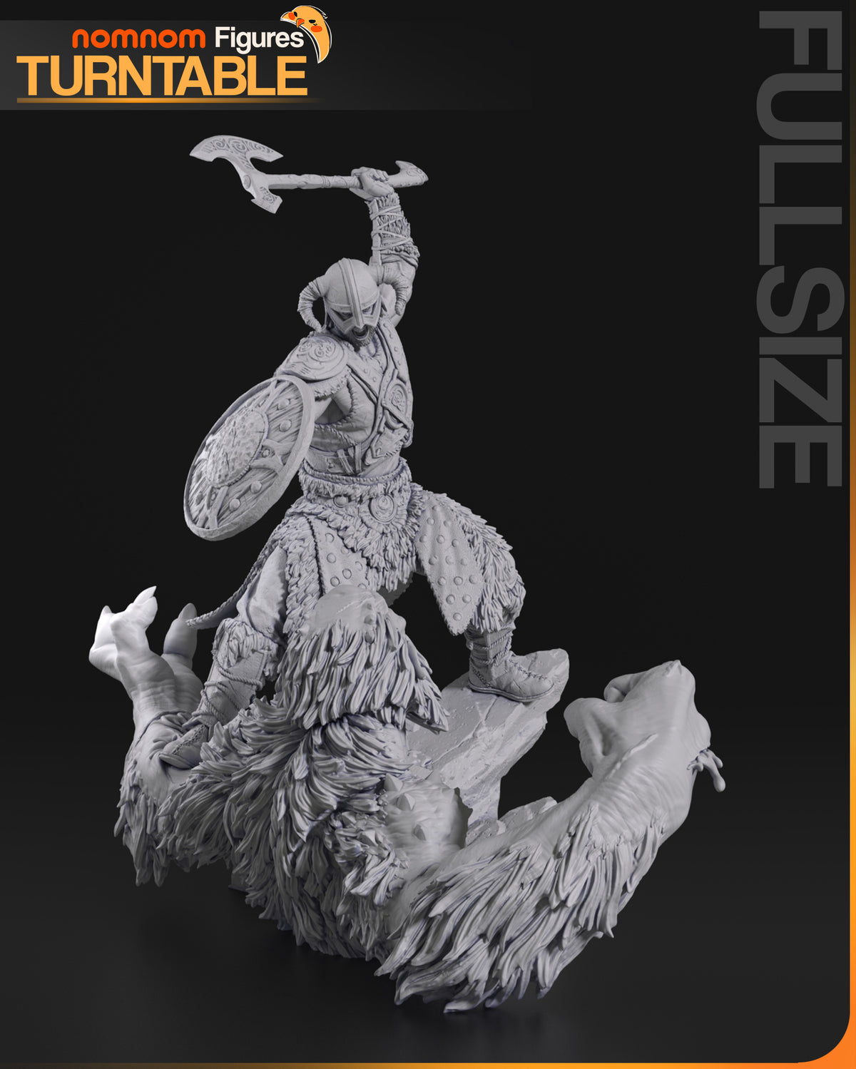 Northern Shout Warrior | Handcrafted Figure