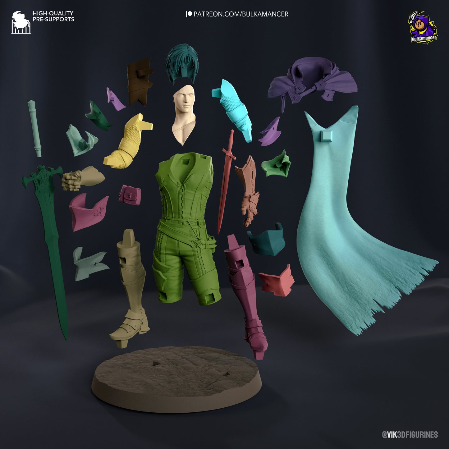 Clive Rosfield | Final Fantasy VI | Handcrafted Figure