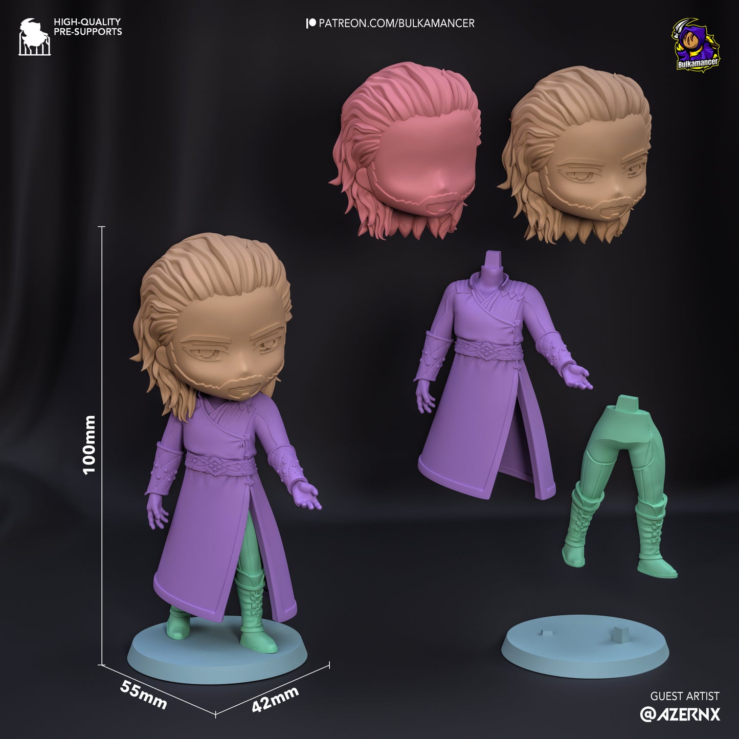 Chibi Gale | Baldur's Gate 3 | Handcrafted Figure