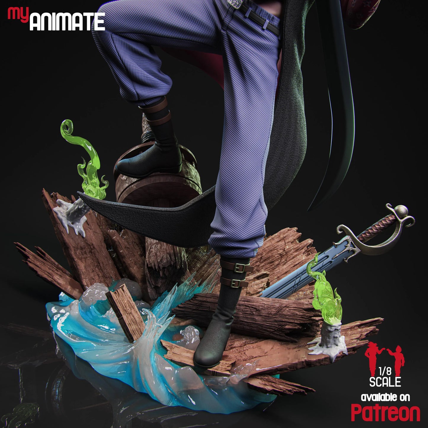 Hawk-Eyed Swordsman | Handcrafted Figure