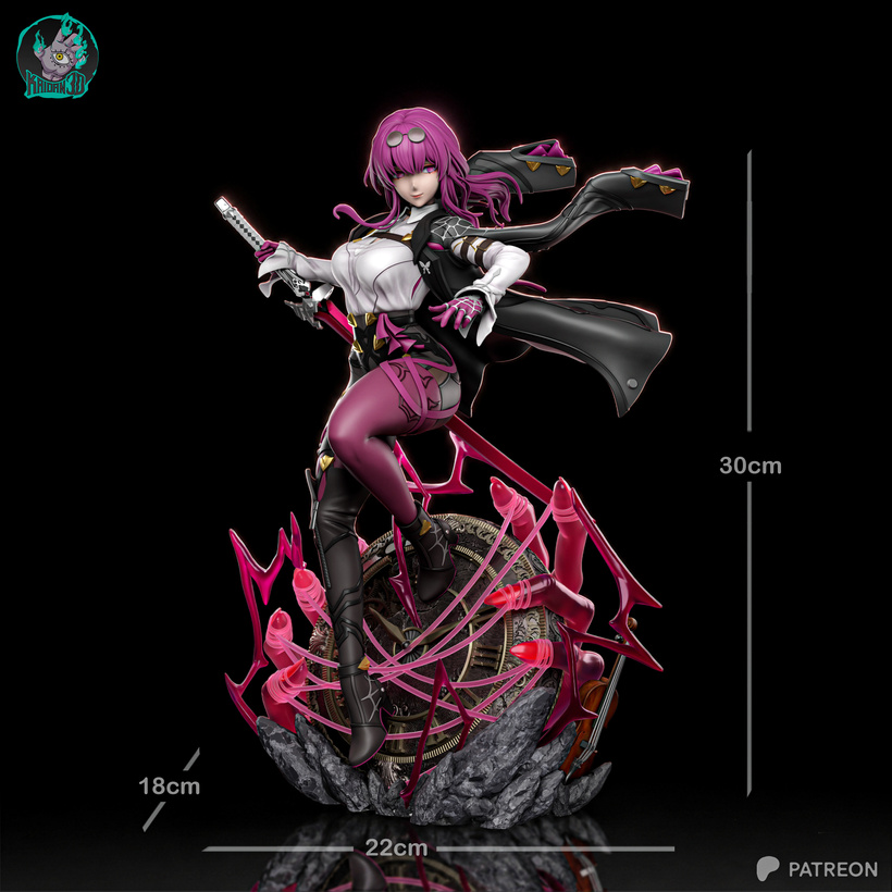 Kafka | Honkai Star Rail | Handcrafted Figure