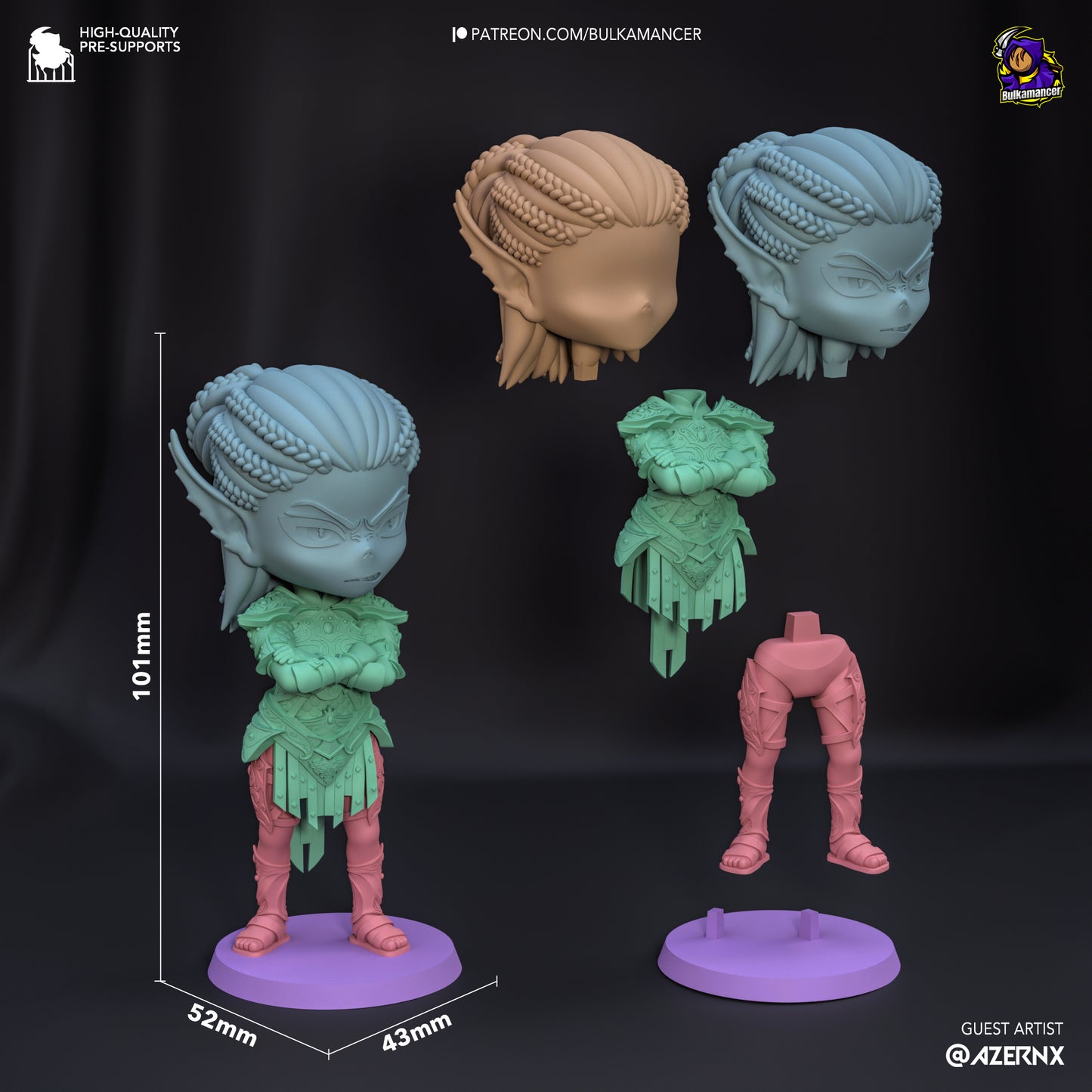 Chibi lae'zel | Baldur's Gate 3 | Handcrafted Figure