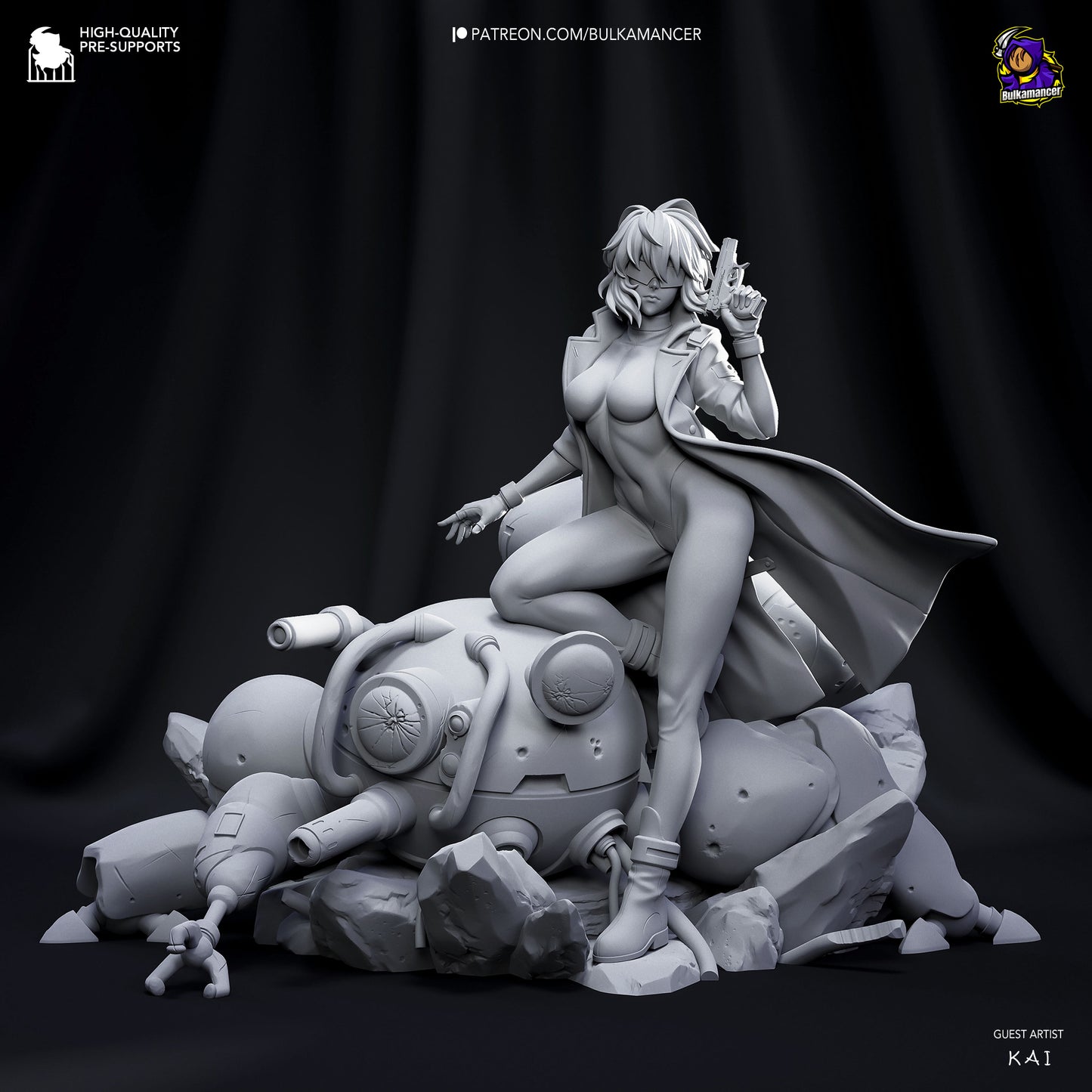 Motoko | Ghost in the Shell | Handcrafted Figure