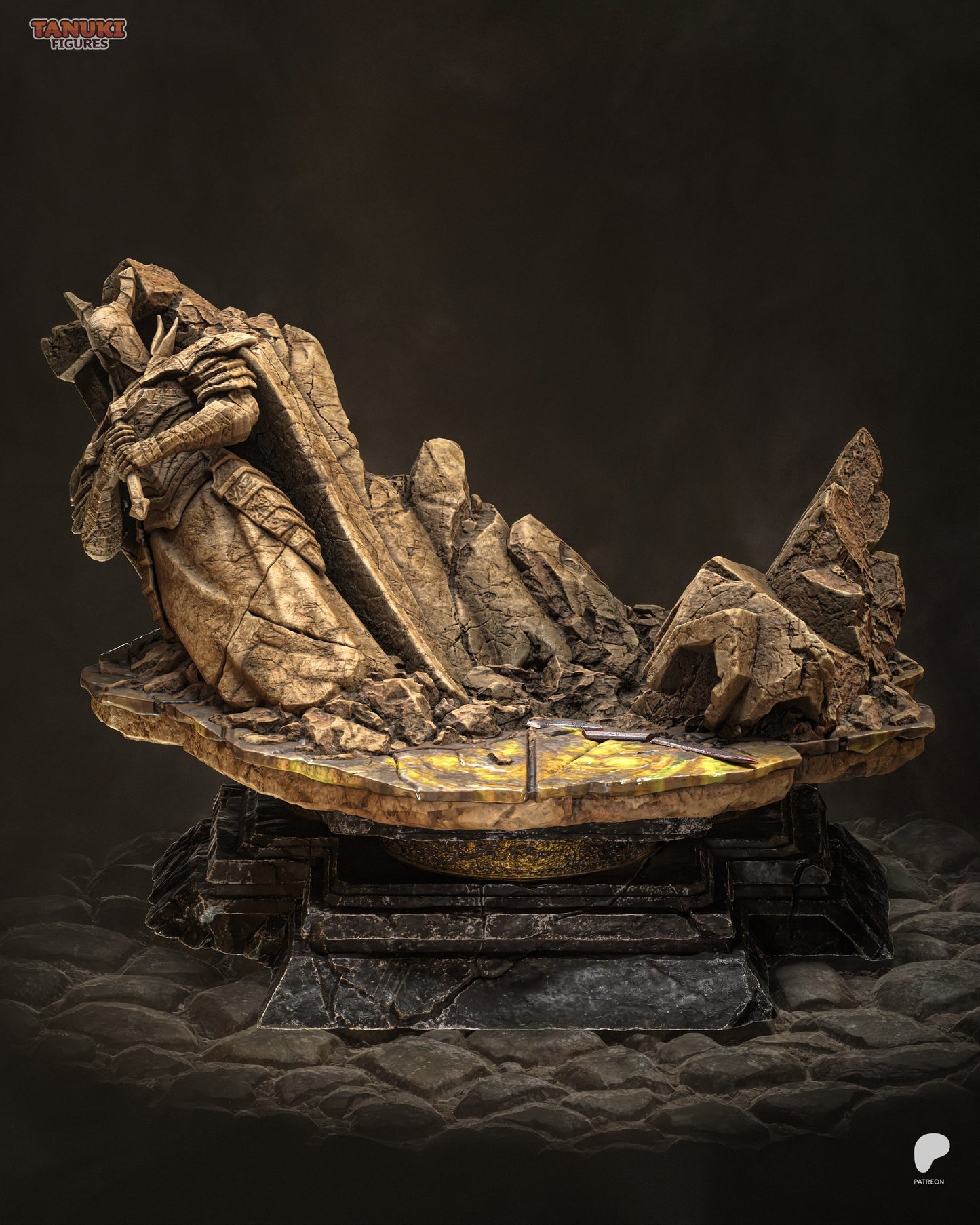 Golden Dragonslayer | Handcrafted Figure