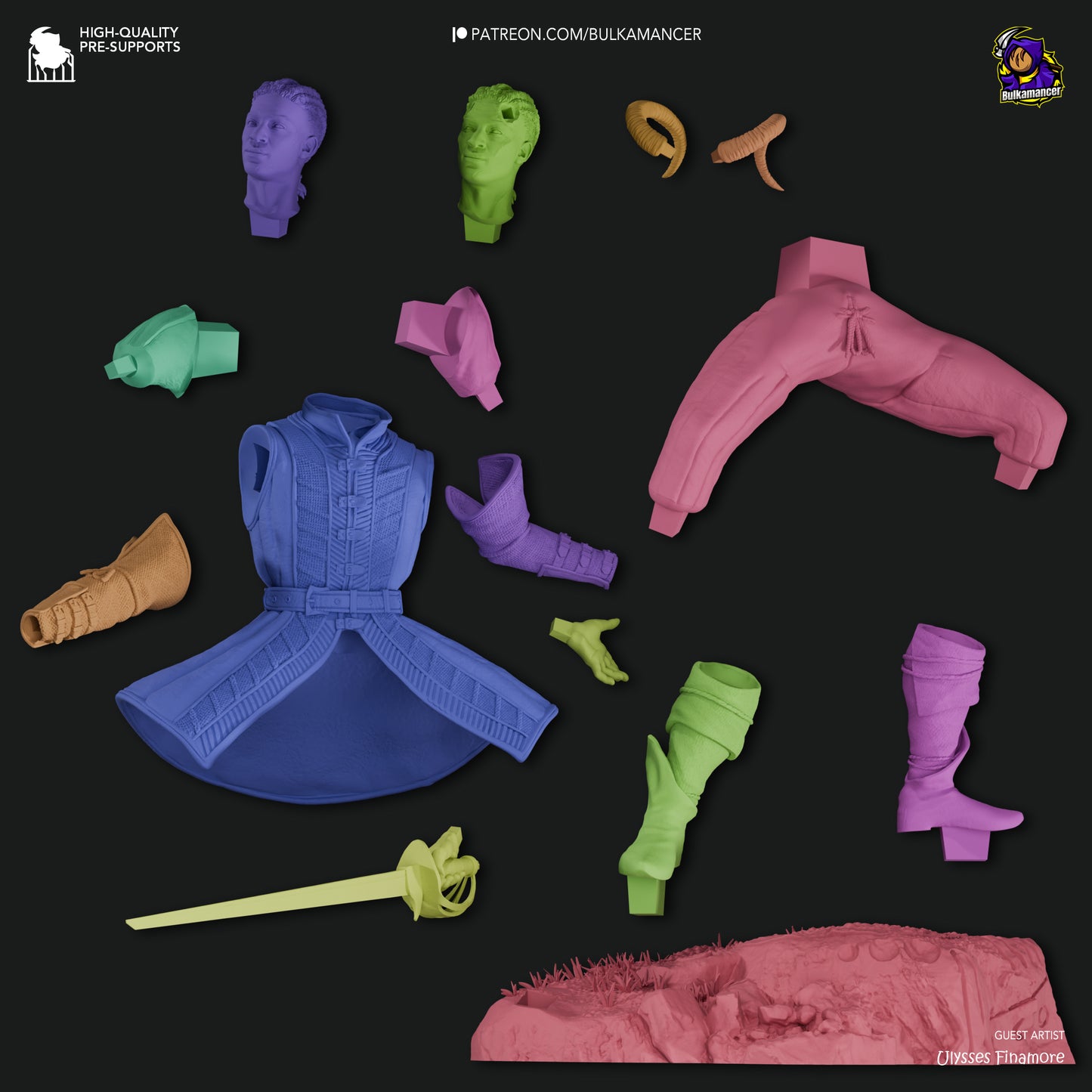 Wyll | Baldur's Gate 3 | Handcrafted Figure