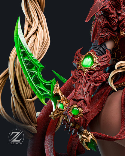 Scarlet Elf Rogue | Handcrafted Figure