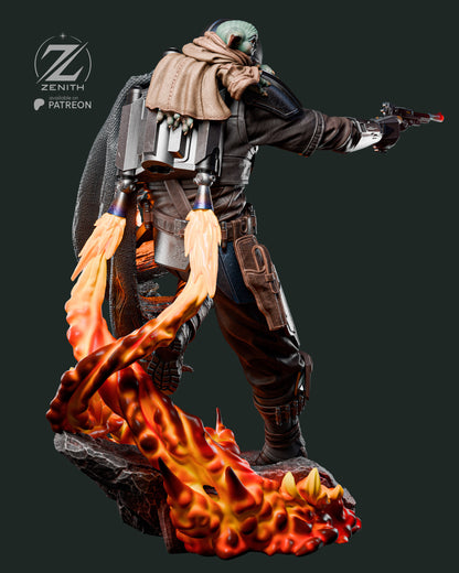 Bounty Hunter & Little Guardian | Handcrafted Figure