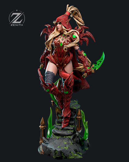 Scarlet Elf Rogue | Handcrafted Figure
