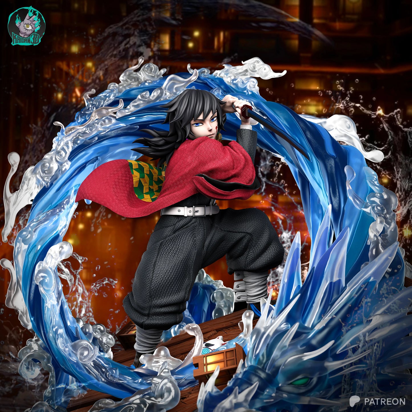 Giyu Tomioka | Demon Slayer | Handcrafted Figure