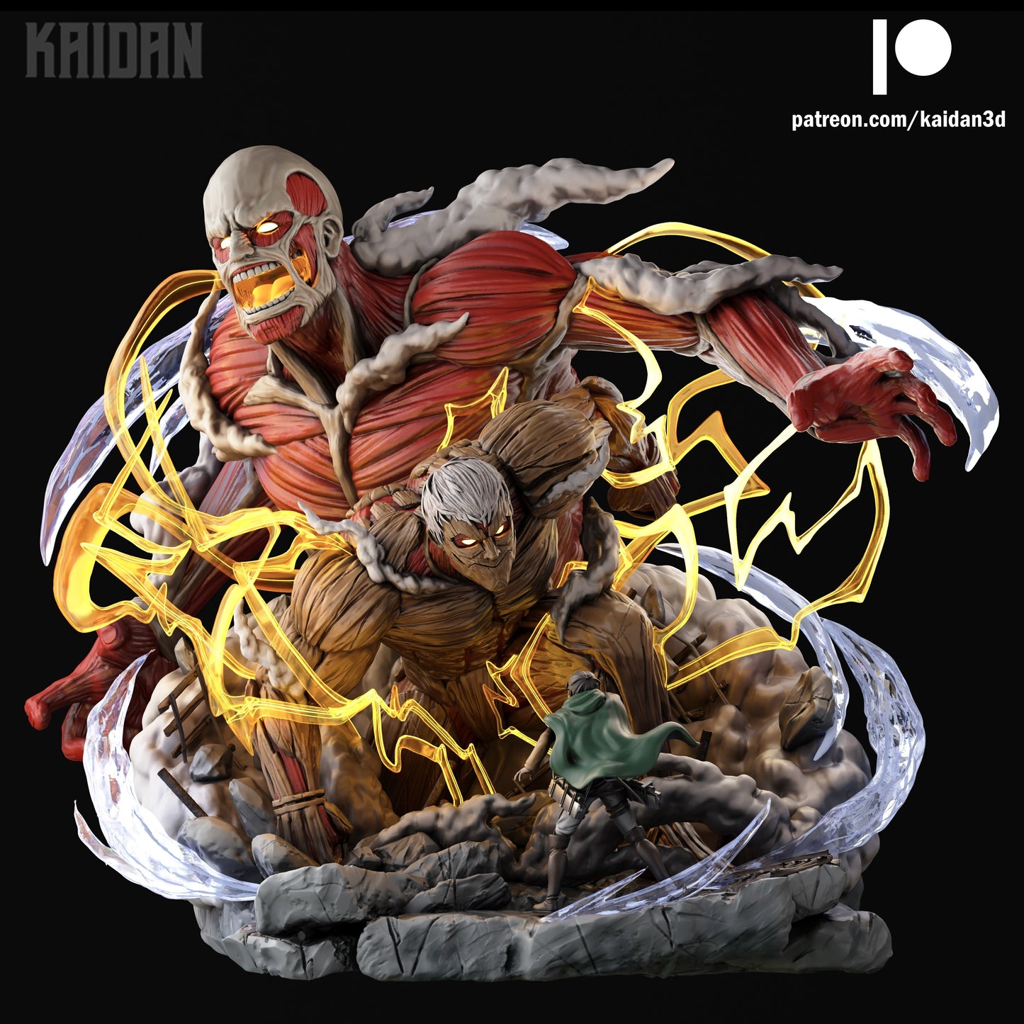 Armored Titan & Colossal Titan | Attack on Titan | Handcrafted Figure