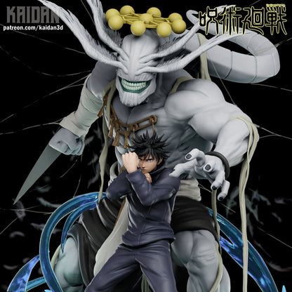 Megumi x Mahoraga | Jujutsu Kaisen | Handcrafted Figure