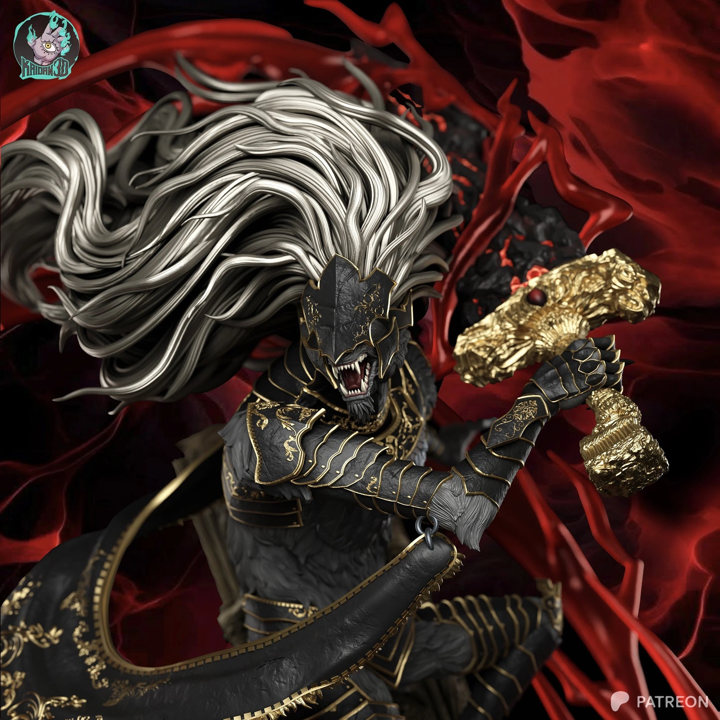 Maliketh The Black Blade | Elden Ring | Handcrafted Figure
