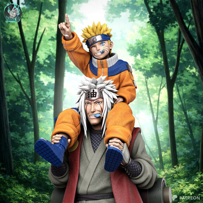 Legendary Old Ninja and Young Student | Shinobi | Handcrafted Figure