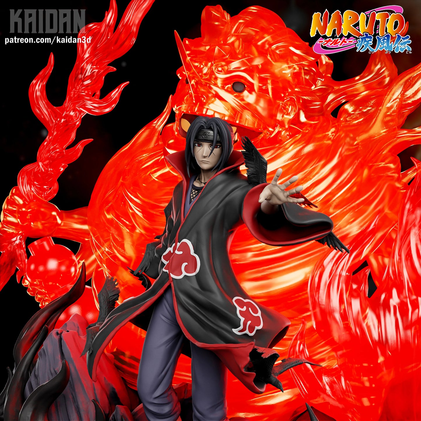 Divine Shield of the Cursed Eyes | Shinobi | Handcrafted Figure
