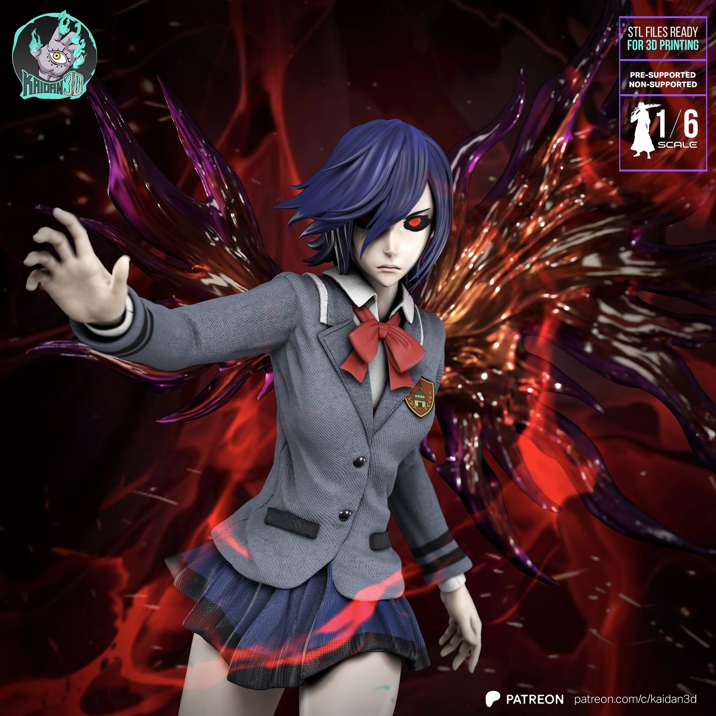 Touka Kirishima | Tokyo Ghoul | Handcrafted Figure