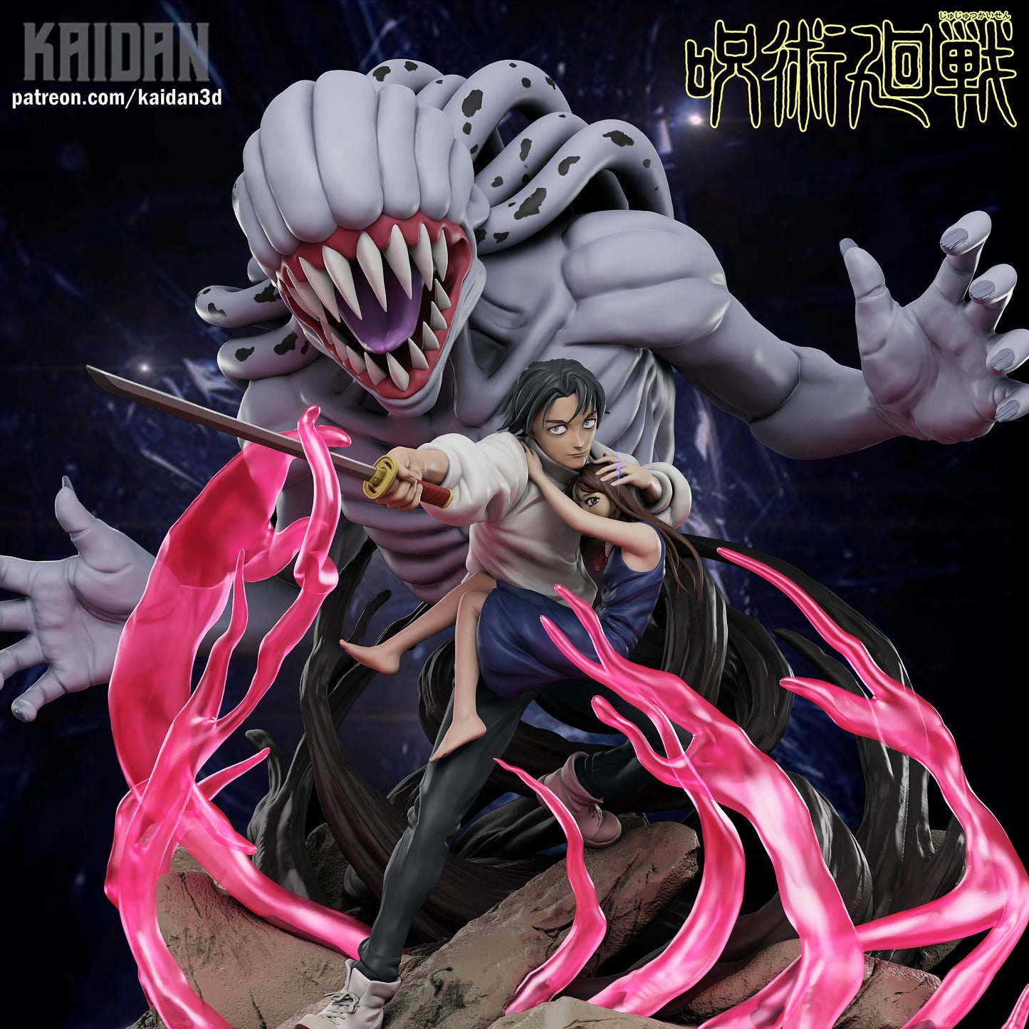 Yuta x Rika | Jujutsu Kaisen | Handcrafted Figure
