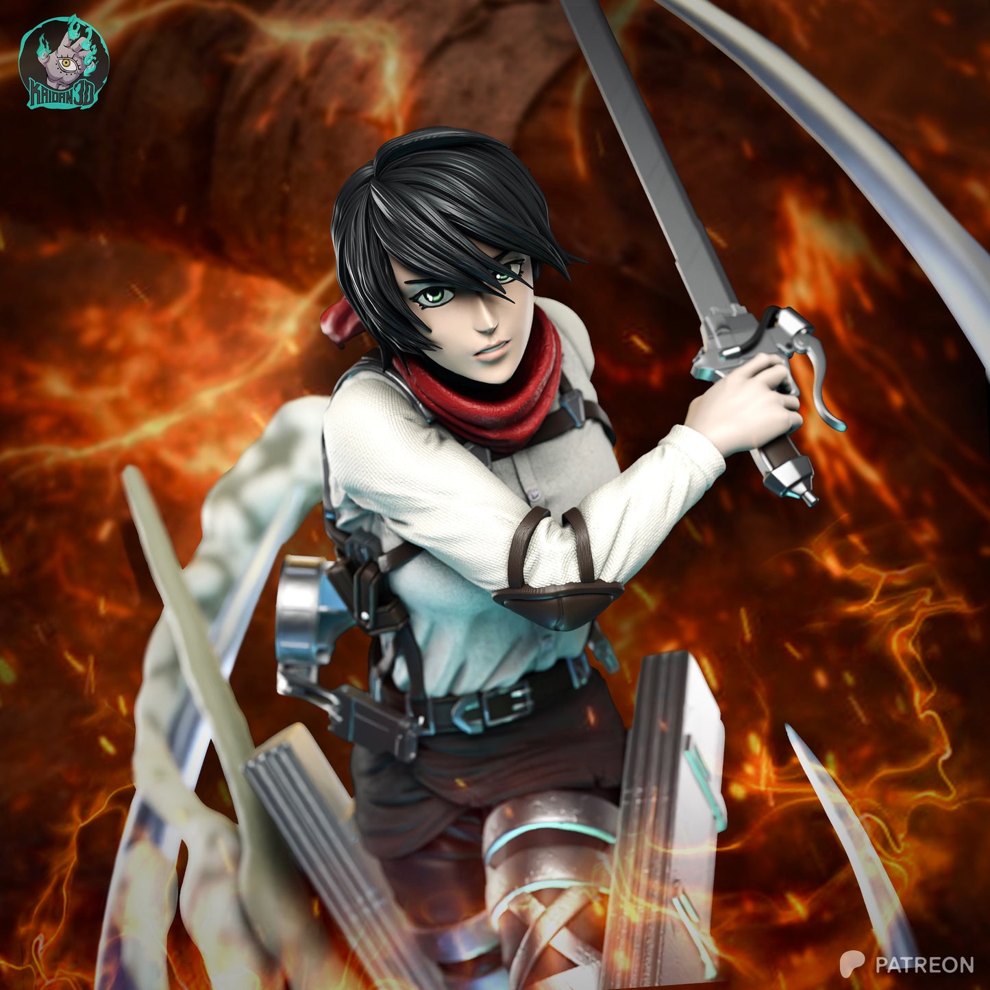 Mikasa | Attack on Titan | Handcrafted Figure